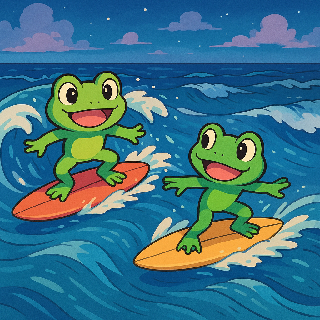 Surfing Frogs