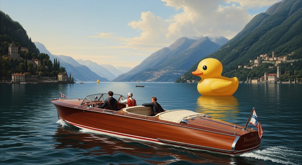 Lake Como Rubber Duck